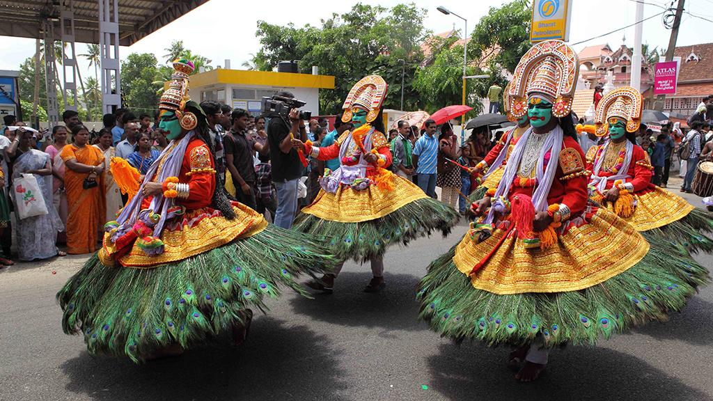 Athachamayam festival procession Tripunithura