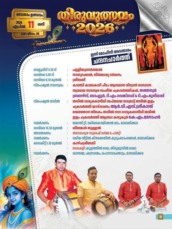 Sree Krishna Swami Temple Alappuzha pooja view