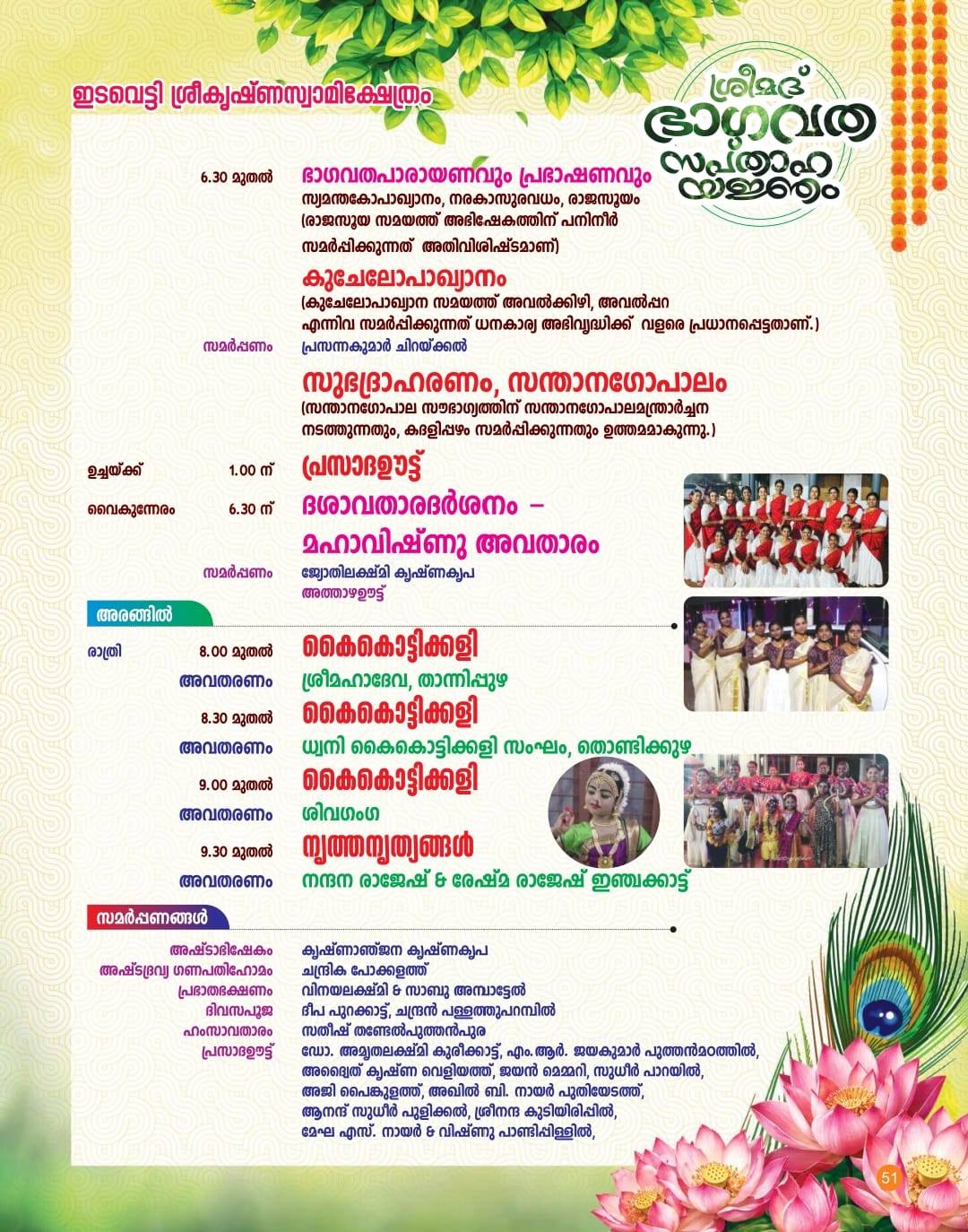Hindu temple yajnam Kerala Edavetty Sree Krishna Swamy