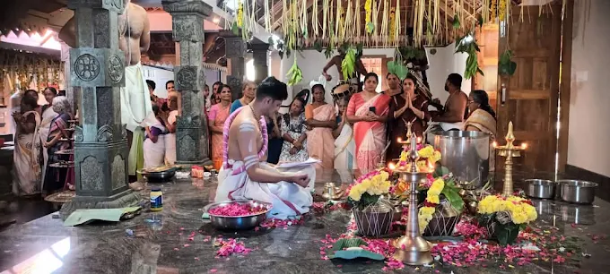 Vennimala Sreedharma Sastha Temple Vishukkani Darshan and Kaineettam festival Kerala