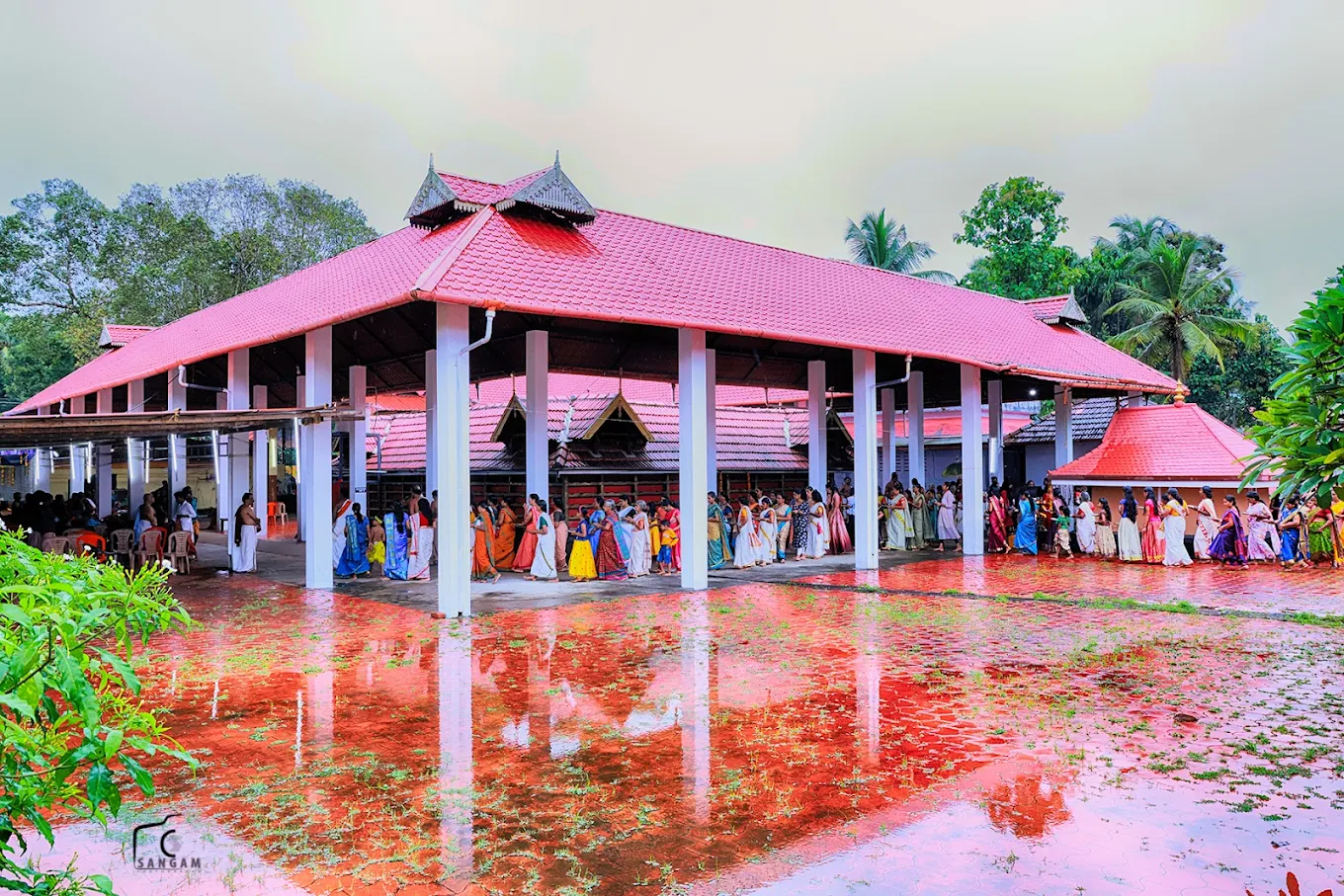 Sri Kaikulangara Karuthakkodu Mahadeva Temple Thrissur scenic view Kerala