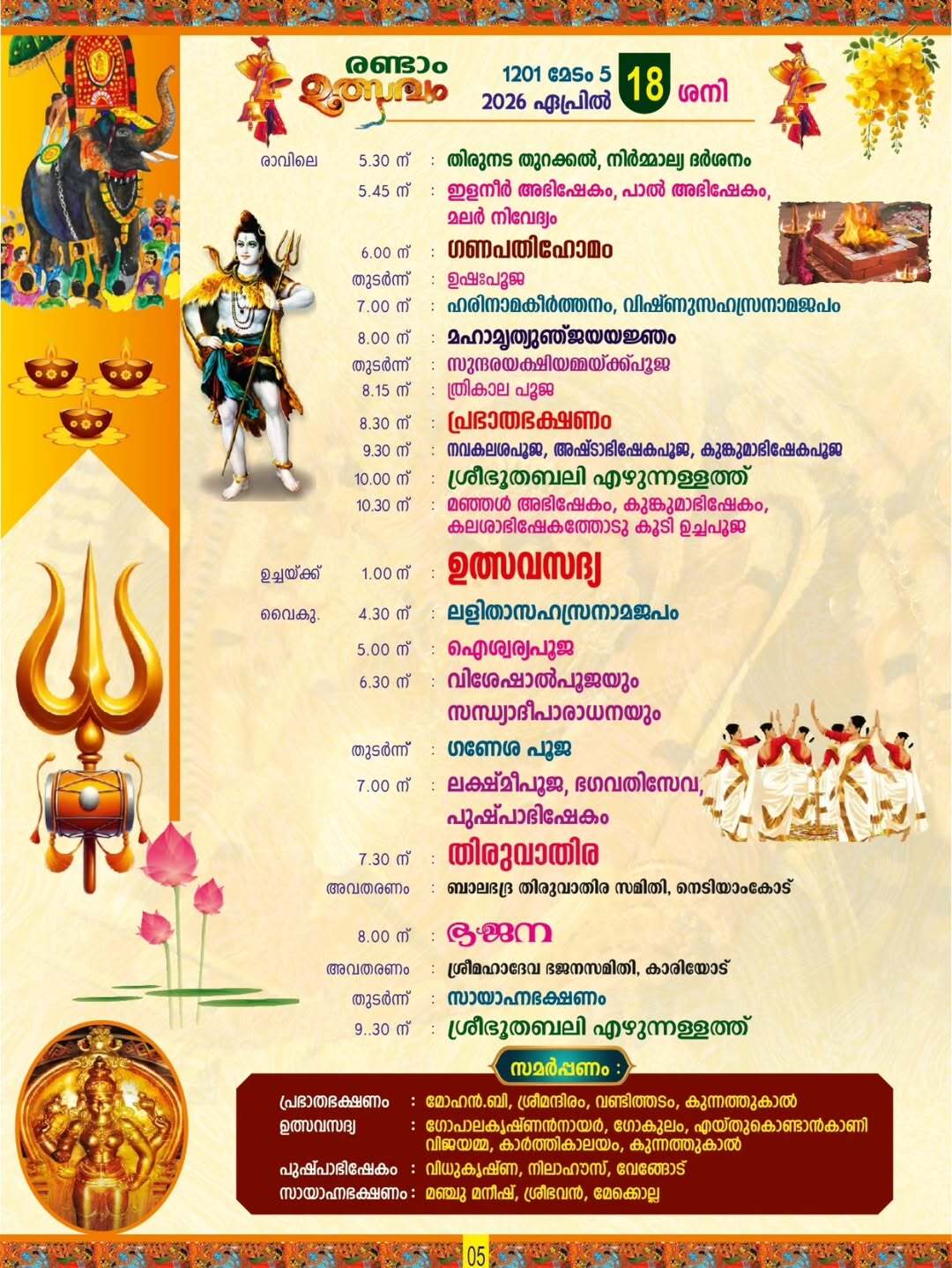 Pathamudaya Pongala devotees offering ritual Kerala temple festival