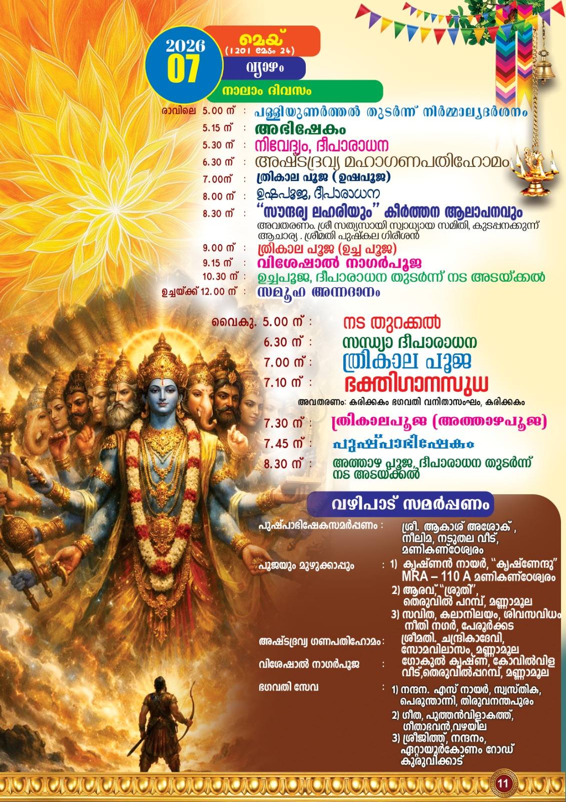 Pongala festival crowd at Sree Durga Devi Temple